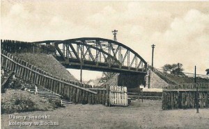 wiadukt kolejowy w Bochni przed wojną
