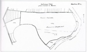 Plan kawaleryjskiego pola ćwiczeń na Rajszuli z ok. 1921 r.