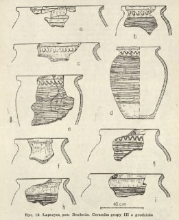 Ceramika średniowieczna z grodu w Łapczycy