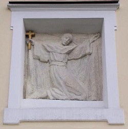 płaskorzeźba z postacią św. Szymona 